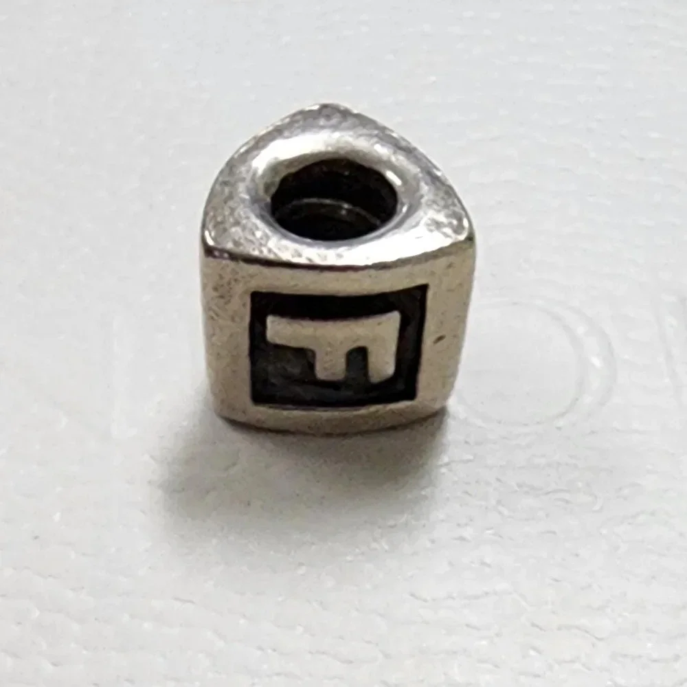 Pandora Sterling Silver Letter F Charm - Picture 4 of 9